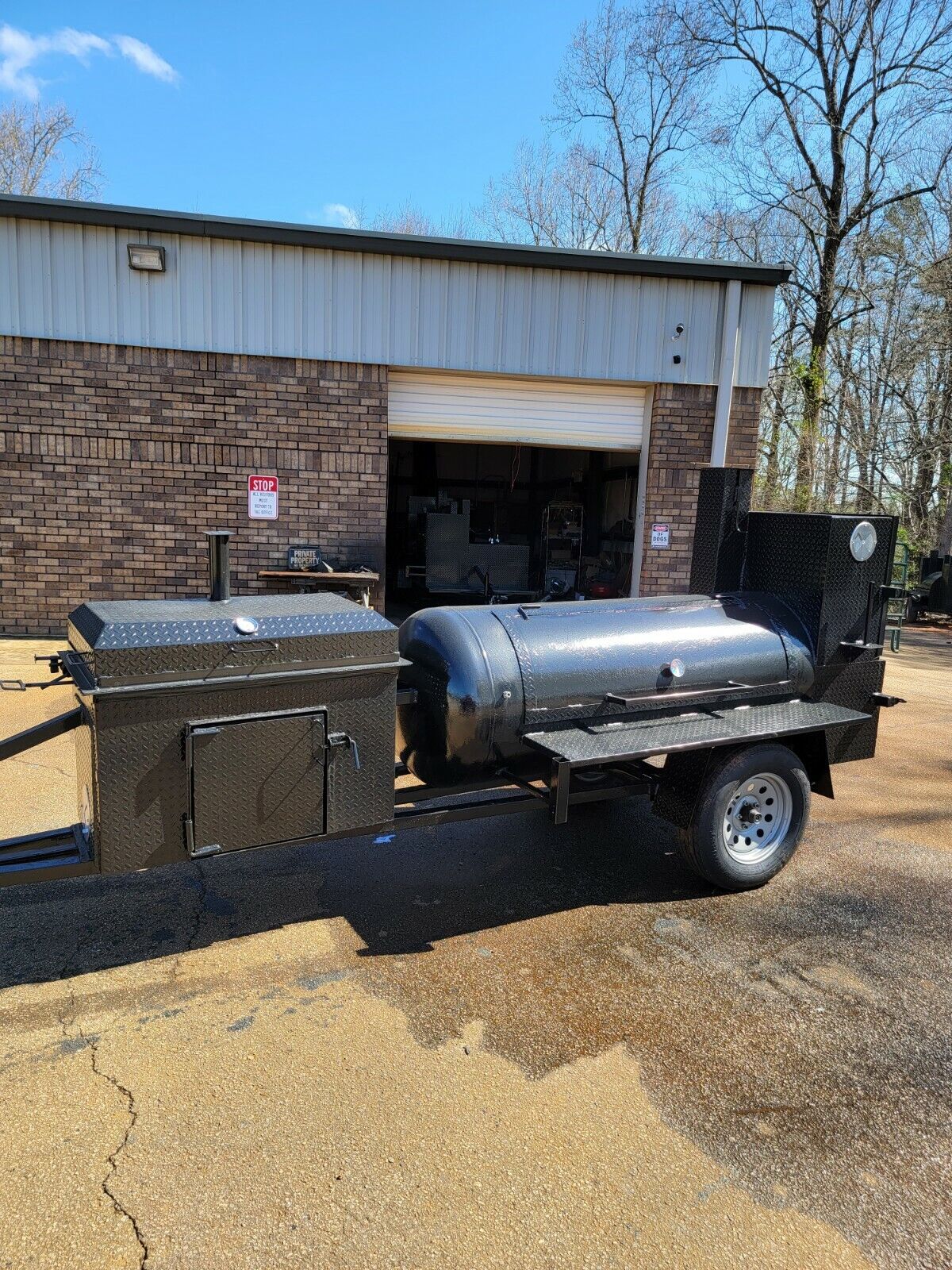 Corn Roaster Chicken Flipper Pro BBQ Smoker Trailer Food Truck Catering ...